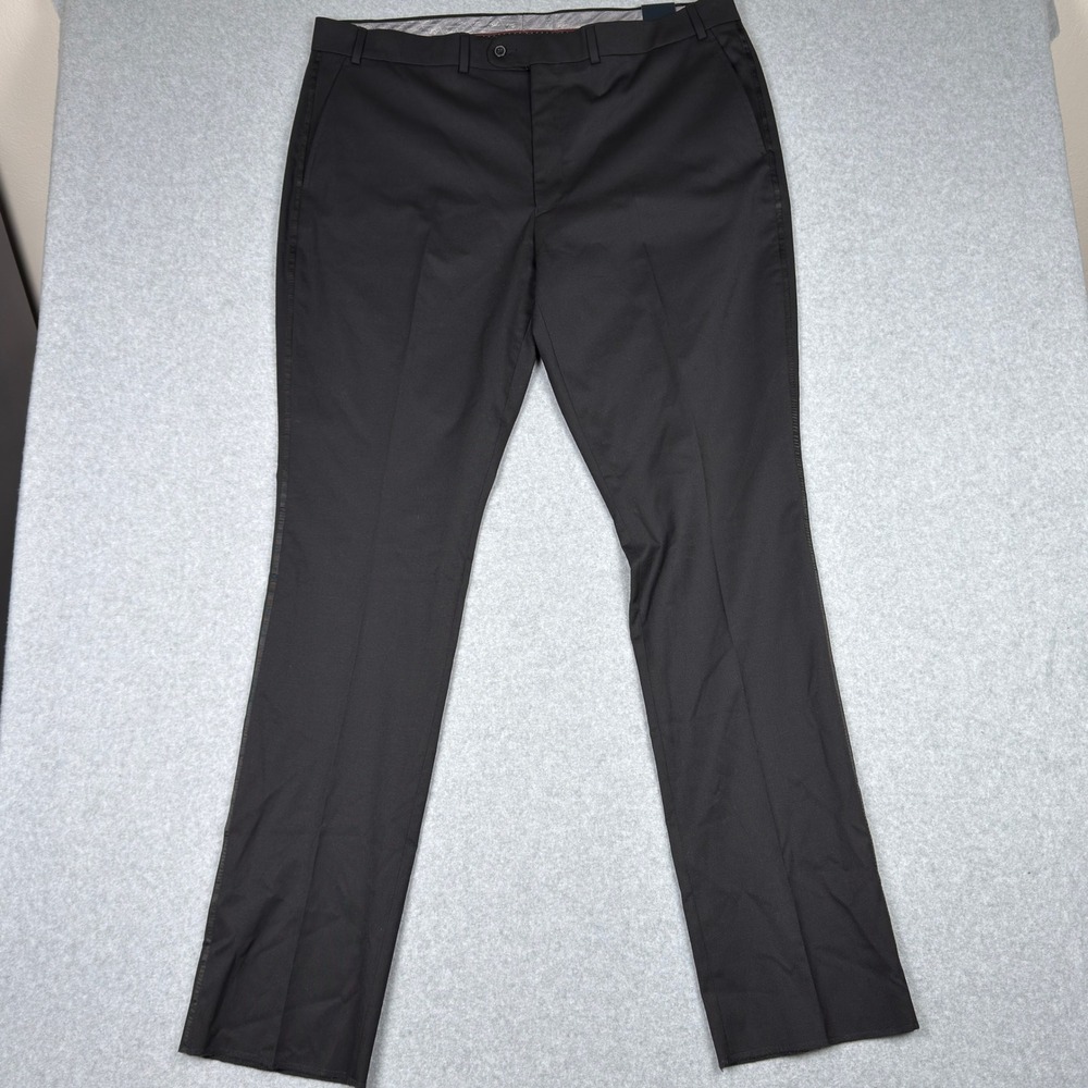 Original Penguin Munsingwear Mens Black Tuxedo Trousers Satin Stripe Pants 41W